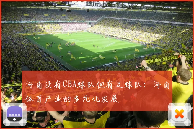 河南没有CBA球队但有足球队：河南体育产业的多元化发展